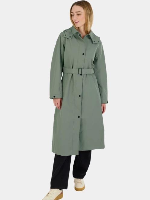 Fundango Brighton Trenchcoat női ballonkabát zöld színben 4