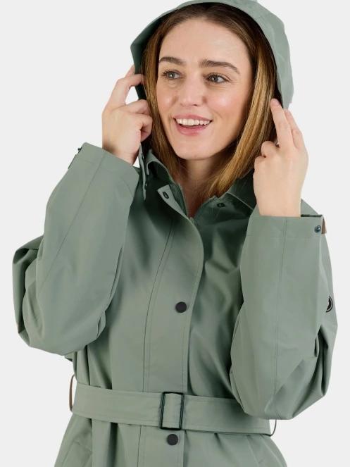 Fundango Brighton Trenchcoat női ballonkabát zöld színben 6