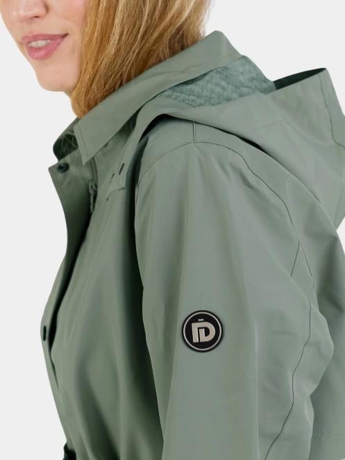 Fundango Brighton Trenchcoat női ballonkabát zöld színben 9