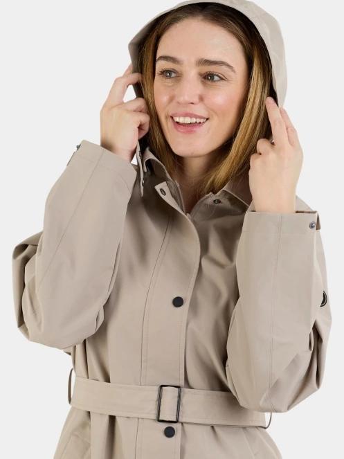 Fundango Brighton Trenchcoat női ballonkabát barna színben 9