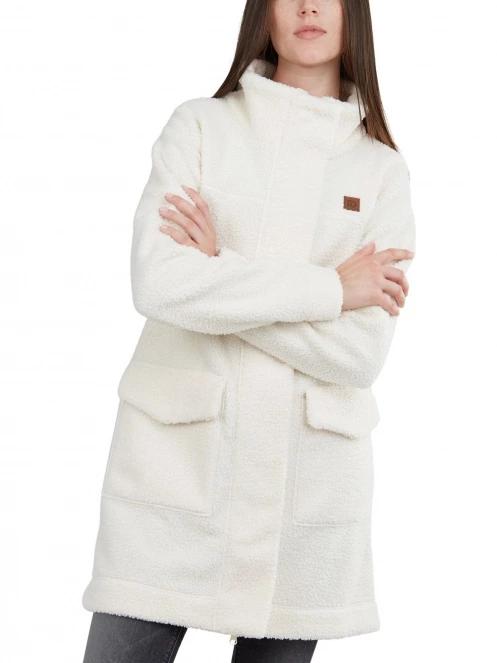 Fundango Elle Fleece Jacket női utcai kabát homok színben 5