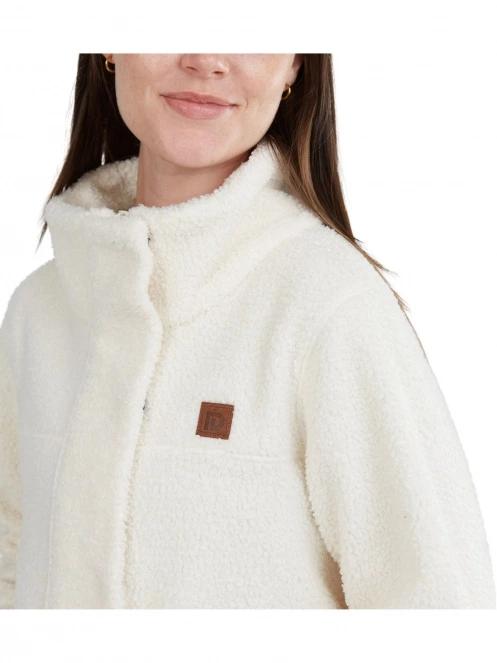 Fundango Elle Fleece Jacket női utcai kabát homok színben 6