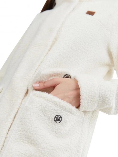 Fundango Elle Fleece Jacket női utcai kabát homok színben 7