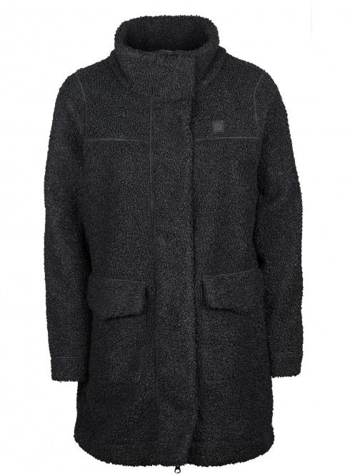 Fundango Elle Fleece Jacket női utcai kabát fekete színben 2