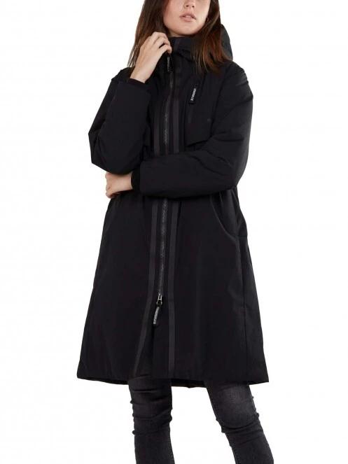 Fundango Carya Parka Jacket női utcai kabát fekete színben 4