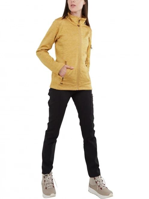 Fundango Antila Fleece Jacket női polár pulóver sárga színben 4