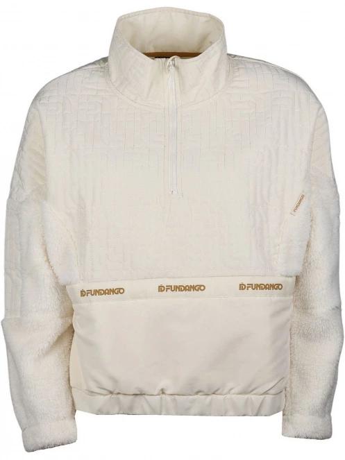 Fundango Calypso Hybrid Pullover női polár pulóver barna színben 9