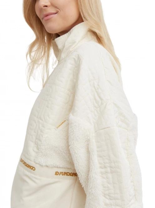 Fundango Calypso Hybrid Pullover női polár pulóver barna színben 8
