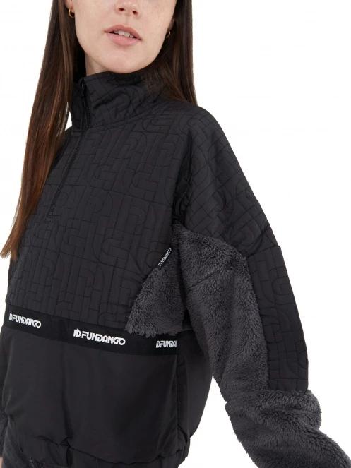 Fundango Calypso Hybrid Pullover női polár pulóver fekete színben 6