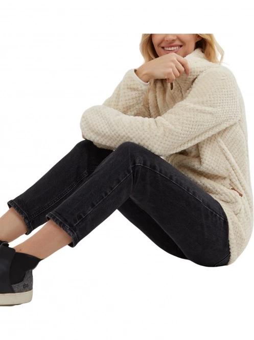 Fundango Shiren Fleece Jacket női polár pulóver homok színben 5