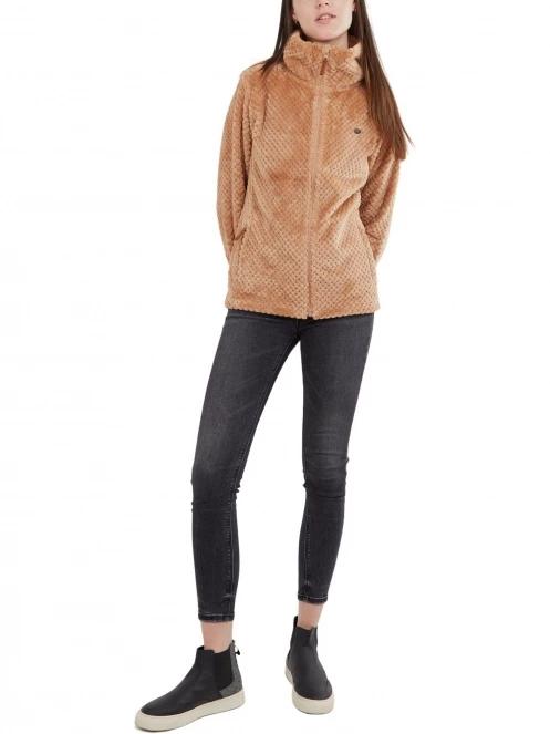 Fundango Shiren Fleece Jacket női polár pulóver oliva színben 4