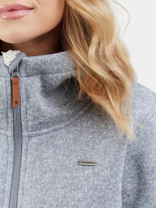 Fundango Ara Fleece Jacket női kapucnis pulóver szürke színben 6