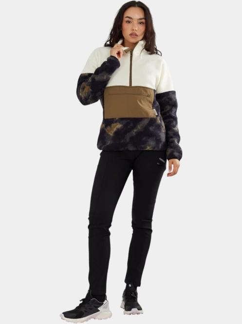 Fundango Riva Hybrid Pullover női hibrid felső zöld színben 4