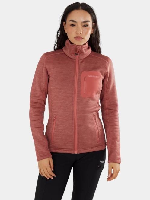 Fundango Antilles Melange Jacket női polár pulóver rózsaszín színben 2