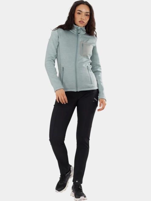 Fundango Antilles Melange Jacket női polár pulóver zöld színben 4
