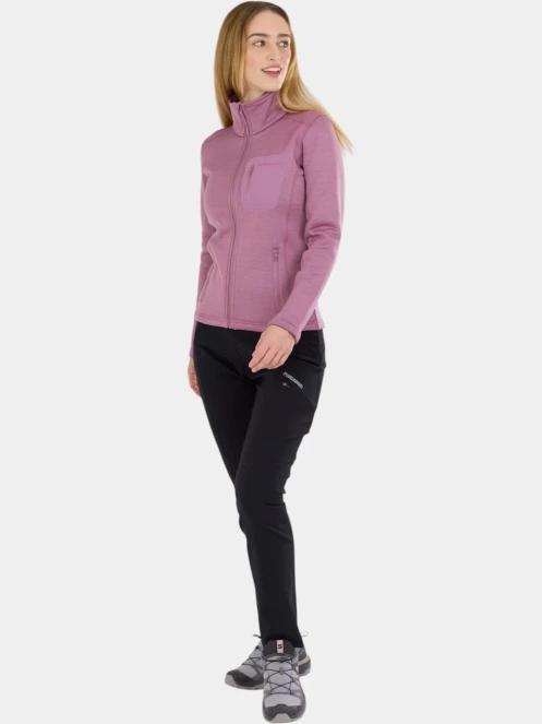 Fundango Antilles Melange Jacket női polár pulóver rózsaszín színben 7