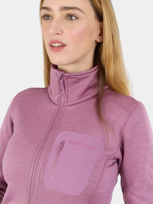 Fundango Antilles Melange Jacket női polár pulóver rózsaszín színben 8