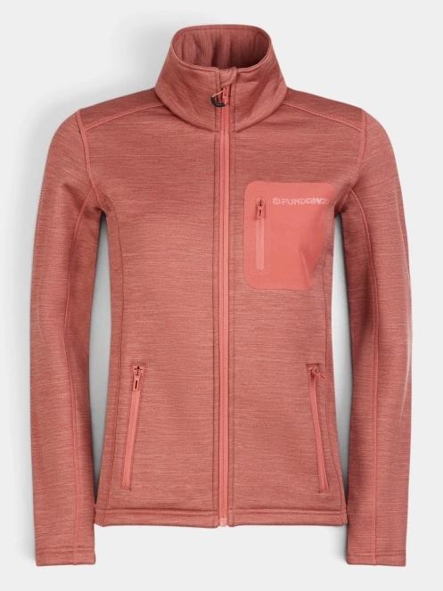 Fundango Antilles Melange Jacket női polár pulóver rózsaszín színben 7