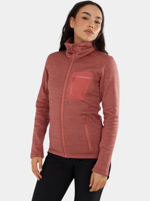 Fundango Antilles Melange Jacket női polár pulóver rózsaszín színben 5