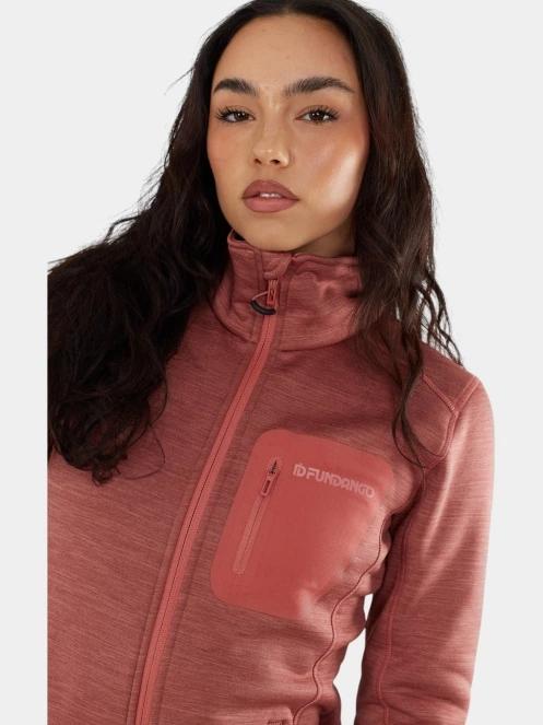 Fundango Antilles Melange Jacket női polár pulóver rózsaszín színben 6