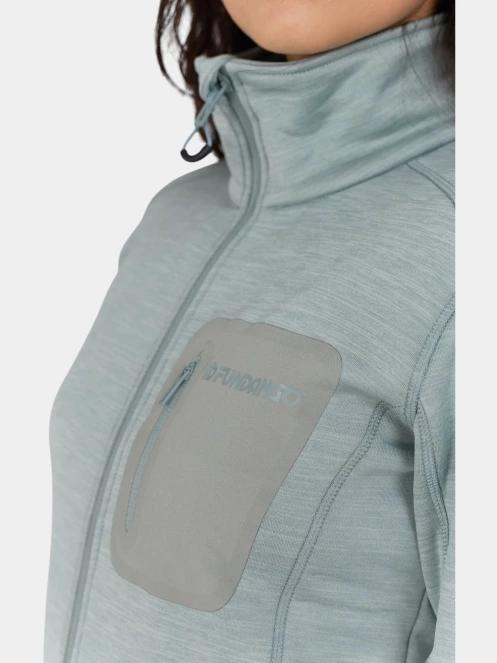 Fundango Antilles Melange Jacket női polár pulóver zöld színben 7