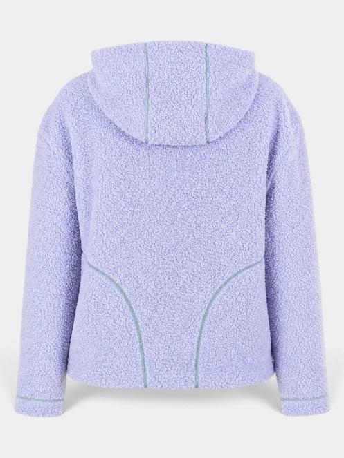 Fundango Juniper Pile Jacket női kapucnis pulóver lila színben 12
