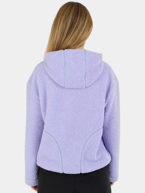 Fundango Juniper Pile Jacket női kapucnis pulóver lila színben 3