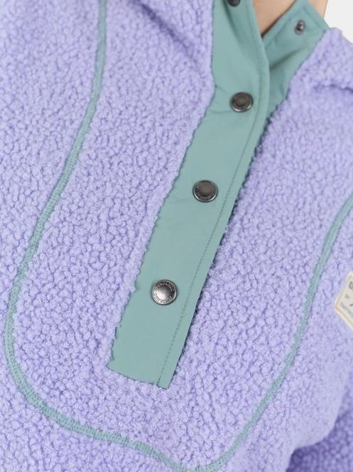 Fundango Juniper Pile Jacket női kapucnis pulóver lila színben 8