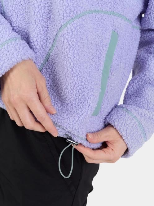 Fundango Juniper Pile Jacket női kapucnis pulóver lila színben 9