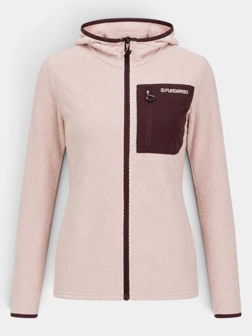 Fundango Nigata Full Zip Hoodie női hibrid felső rózsaszín színben 7