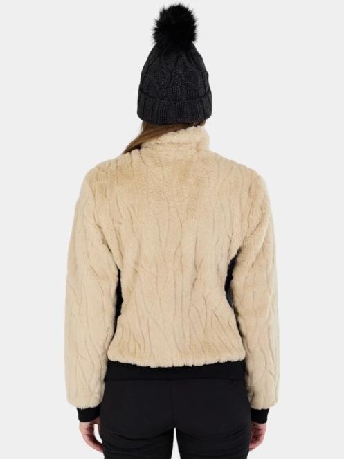 Fundango Marigold Shearling Jacket női hibrid felső homok színben 3
