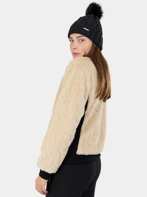Fundango Marigold Shearling Jacket női hibrid felső homok színben 6