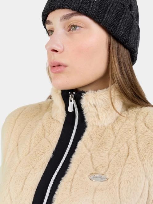 Fundango Marigold Shearling Jacket női hibrid felső homok színben 9