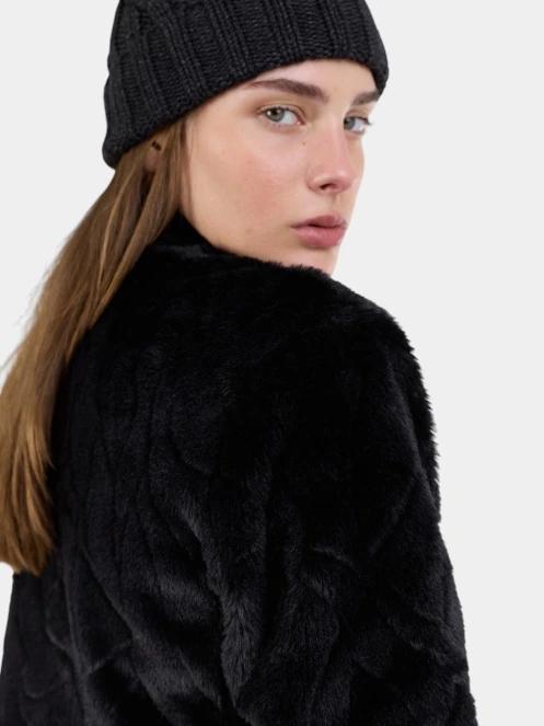 Fundango Marigold Shearling Jacket női hibrid felső fekete színben 9