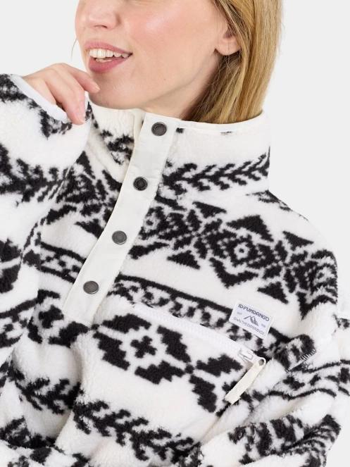 Fundango Pacha Fleece Jacket női polár pulóver fehér színben 8