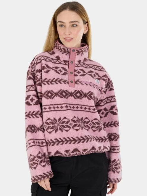 Fundango Pacha Fleece Jacket női polár pulóver rózsaszín színben 2
