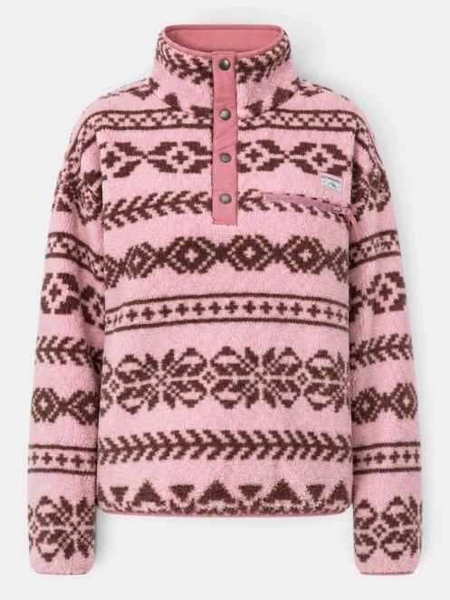 Fundango Pacha Fleece Jacket női polár pulóver rózsaszín színben 2