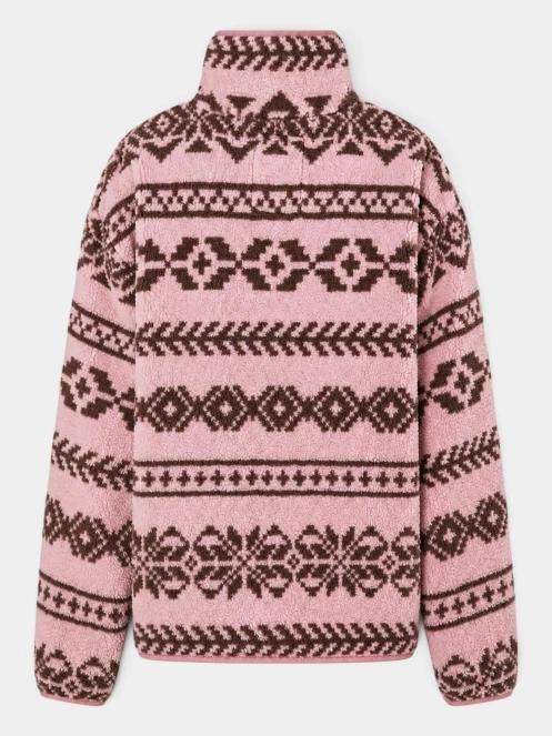 Fundango Pacha Fleece Jacket női polár pulóver rózsaszín színben 3