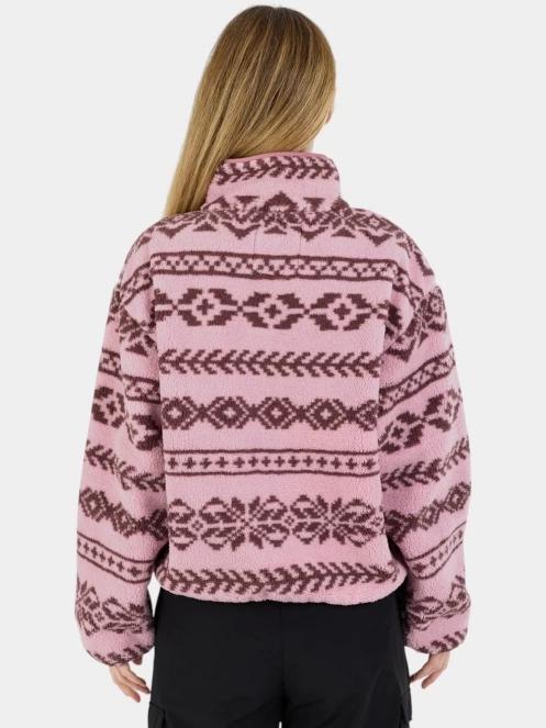 Fundango Pacha Fleece Jacket női polár pulóver rózsaszín színben 3