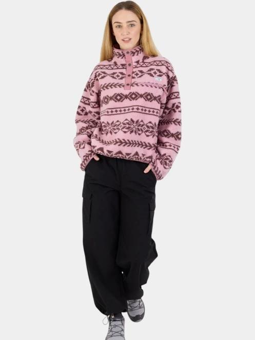 Fundango Pacha Fleece Jacket női polár pulóver rózsaszín színben 4