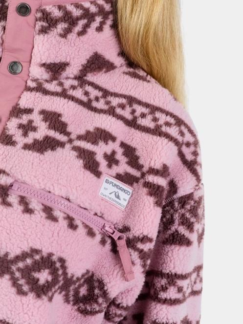 Fundango Pacha Fleece Jacket női polár pulóver rózsaszín színben 8
