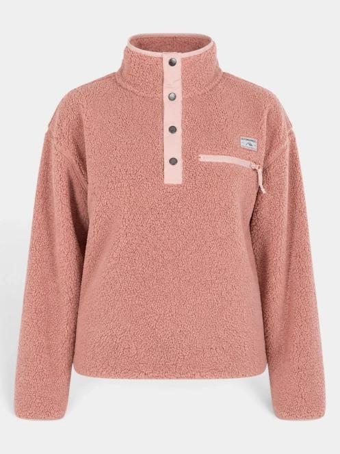 Fundango Pacha Fleece Jacket női polár pulóver rózsaszín színben 8