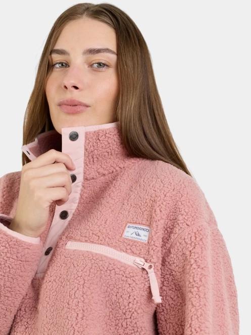 Fundango Pacha Fleece Jacket női polár pulóver rózsaszín színben 7