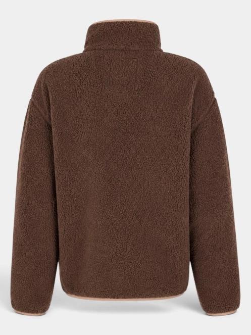 Fundango Pacha Fleece Jacket női polár pulóver barna színben 3