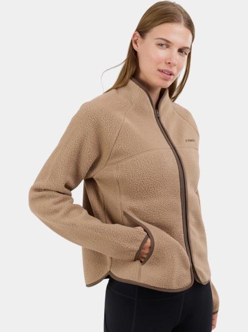 Fundango Roselake Pile Jacket női polár pulóver homok színben 3