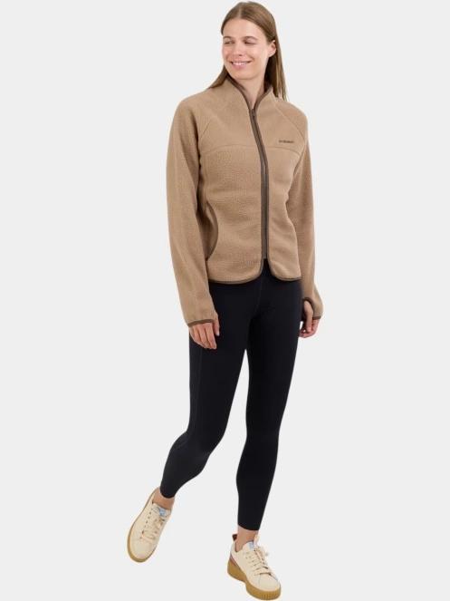 Fundango Roselake Pile Jacket női polár pulóver homok színben 5