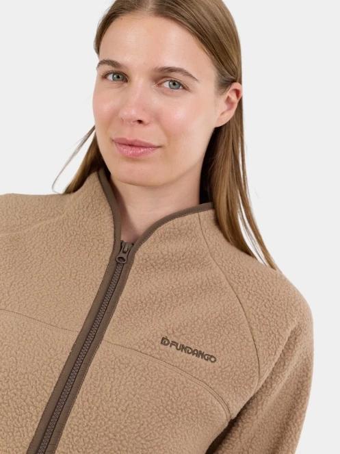 Fundango Roselake Pile Jacket női polár pulóver homok színben 6