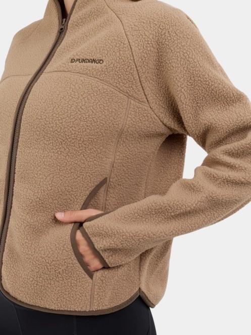 Fundango Roselake Pile Jacket női polár pulóver homok színben 8