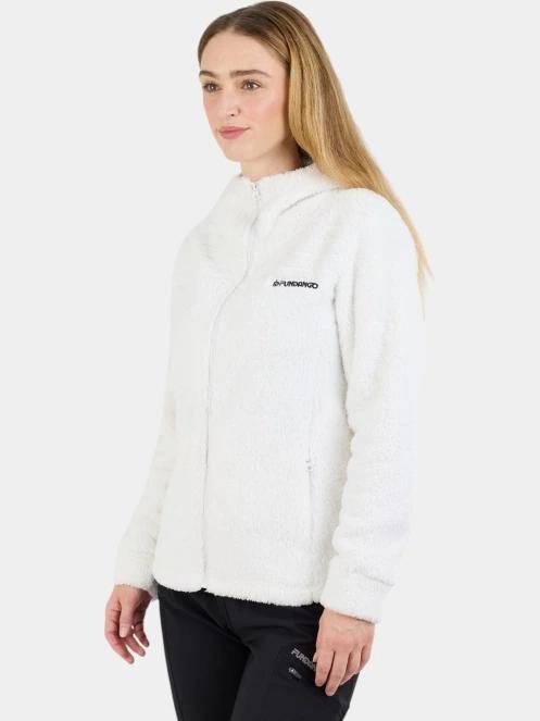 Fundango Zealand Plush Pile Jacket női polár pulóver fehér színben 2