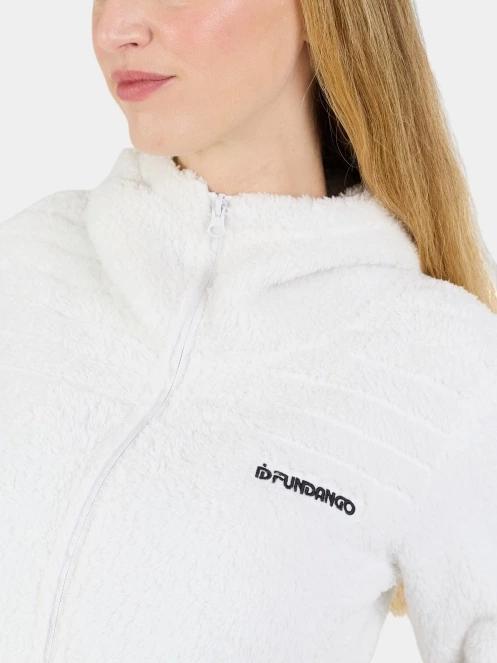 Fundango Zealand Plush Pile Jacket női polár pulóver fehér színben 5